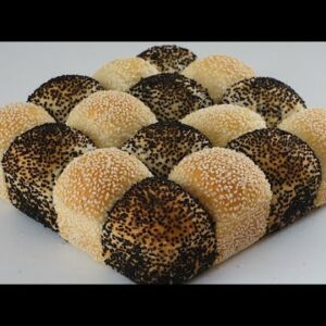 Sesame Butter Buns CHECKERBOARD BUNS Soft And Fluffy