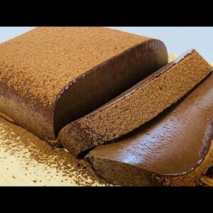 Chocolate Pudding Cake (with gelatin) | Chocolate Mousse Jiggly Cake | Zesserts #2