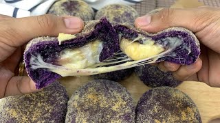 SECRET to an EXTRA Cheesy Ube Halaya Cheese Pandesal | Purple Yam | Ube Cheese Bread | Zesserts # 1