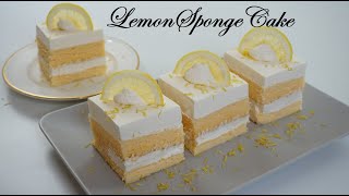 How To Make Lemon Sponge Cream Cake