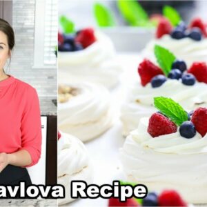 Mini Pavlova Recipe with Chocolate and Pecans
