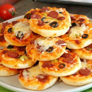 Super Easy PIZZA BITES! 🍕 | The Best Mini Pizza Recipe (With Homemade Pizza Dough)