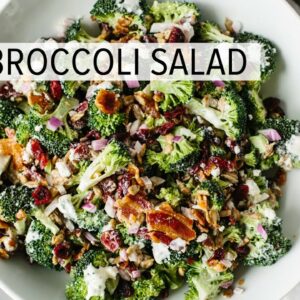 BROCCOLI SALAD | the perfect party salad recipe