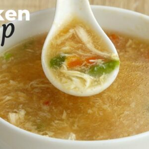 Delicious Chicken soup | Chicken-vegetable egg drop soup for Kids lunch by tiffin Box, চিকেন স্যুপ