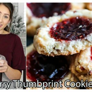 Raspberry thumbprint cookies- Christmas Cookies
