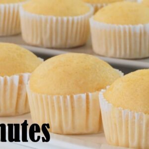Milk Cupcakes in 15 Minutes (Steamed)