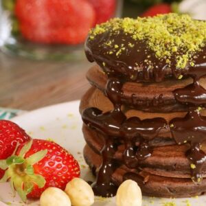 THE BEST CHOCOLATE PANCAKES 🍫🥞 EASY. QUICK. FLUFFY. Chocolate Pancake Recipe