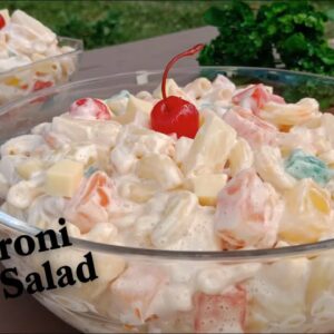 Easy Macaroni Fruit Salad Recipe | How to Make Macaroni Fruit Salad