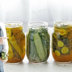Homemade Dill Pickles and Bread and Butter Pickles