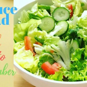 Lettuce Salad – Healthy Salad for Weight Loss – Salad Xà Lách, Cà Chua Và Dưa Leo