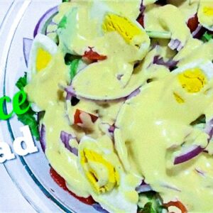 LETTUCE SALAD | how to make easy and healthy salad | Barryrecipes