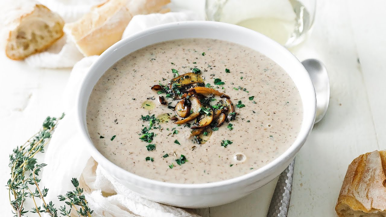 homemade-cream-of-mushroom-soup-recipe-table-and-flavor