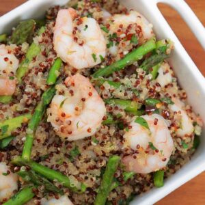 One Pot Garlic Shrimp Quinoa | Easy Weeknight Dinners