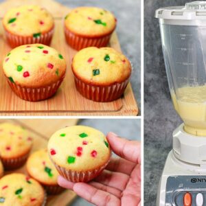 Cup Cake in Blender | Cup Cake Recipe Without Oven | Yummy