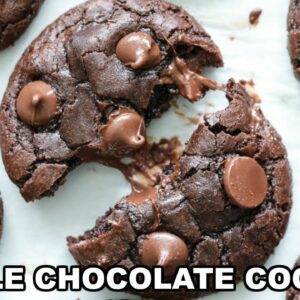 How to make the BEST Double Chocolate Cookies