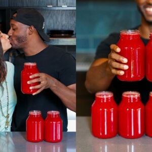 Best Juice Recipe for Summer 🍉Vegan Couple 🍍Watermelon-AID