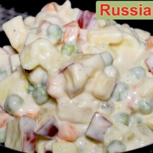 Russian Salad Recipe – Healthy Salad Recipe – Salad Recipe by Kitchen With Amna