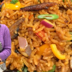 Easy Smoked Herrings Jollof Rice(My Mother In-laws Recipe)