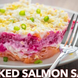 Smoked Salmon and Layered Potato Salad Recipe