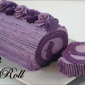 Ube Cake Roll | Purple Yam Cake