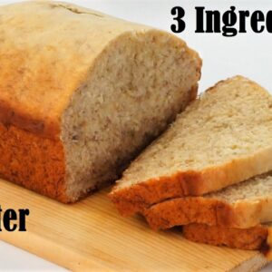 Easiest Banana Bread With 3 Ingredients