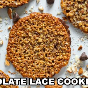 How to make Lace Cookies with Chocolate (Florentine Cookies)