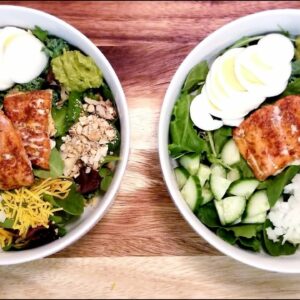 Fried Salmon | Salmon on Salad | Air Fryer Salmon | CookedbyCass