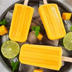 Mango Popsicle /Mango Ice cream (Eggless & without Cream) by Tiffin Box | Mango lolly ice recipe
