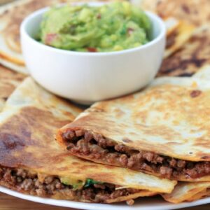 Cheesy Ground Beef Quesadillas Recipe