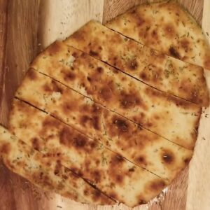 Rosemary Naan | Butter Herb Naan | CookedbyCass