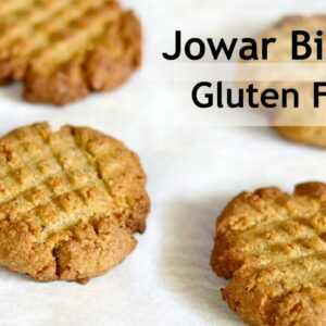 Jowar Atta Biscuit Recipe – How To Make Jowar Cookies – Gluten Free & Eggless | Skinny Recipes