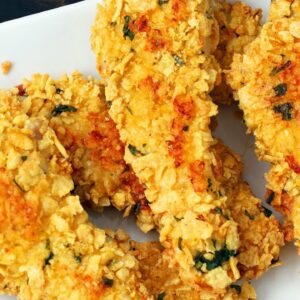 Baked Cornflake Crusted Chicken Strips Recipe