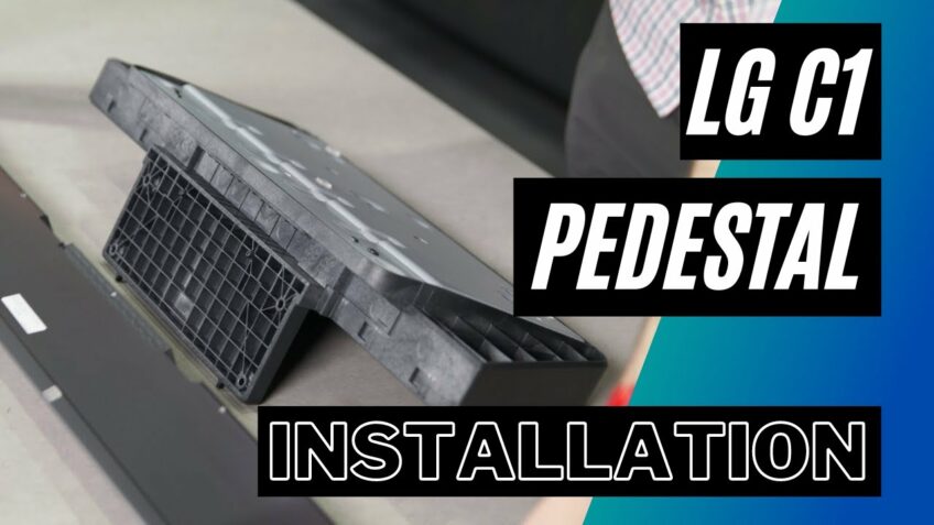 How To Assemble And Install The LG OLED65C1 Pedestal