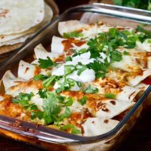 Chicken and Bean Enchiladas Recipe