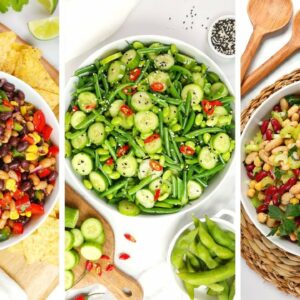 3 Healthy Bean Salad Recipes | Quick + Easy Meal Prep Ideas