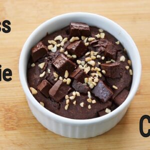 Eggless Oats Brownie – Chocolate Brownie Baked Oats – 150 Calories Only – No Sugar | Skinny Recipes