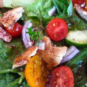 “Arab Fattoush Salad Recipe” “Vegetarian Recipes” [ASMR]