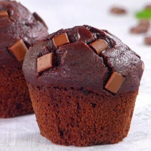 Bakery-Style Double Chocolate Muffins /Chocolate Chip Muffin/ Chocolate Cupcake recipe by Tiffin Box