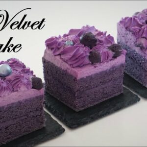 Ube Velvet Cake (Purple Velvet Cake) Easy Recipe