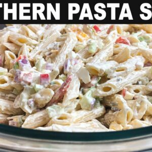 SOUTHERN PASTA SALAD RECIPE | EASY SIDE DISH | CATHERINES PLATES