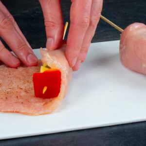 Only the EXPERTS know how to prepare this filling for the chicken breast
