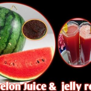 Refreshing Homemade Watermelon  Juice Recipe…ll  watermelon homemade  juice and  jelly recipe…ll