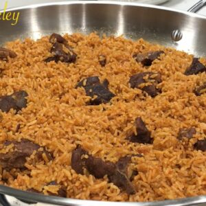 How To Prepare The Perfect Goat Meat Jollof Rice Recipe | Easy Step By Step Jollof Rice Recipe