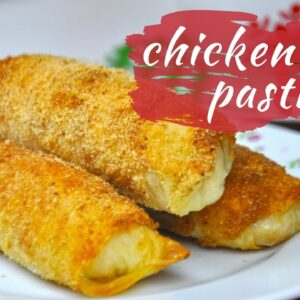 CHICKEN FILLED PASTRY (with bechamel sauce)