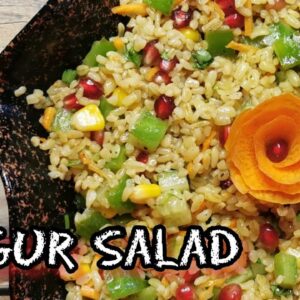 طريقة عمل سلطة البرغل التركية || Bulgur Salad recipe turkish how to cook bulgur wheat