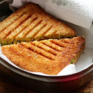 High Protein Veg Sandwich Recipe – Healthy Sandwich For Weight Loss-Paneer Sandwich | Skinny Recipes