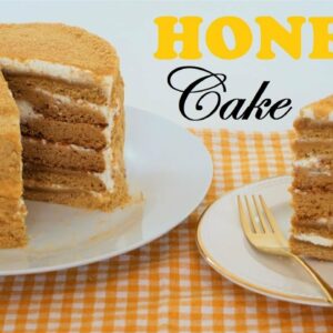 Russian Honey Cake Recipe (Medovik) Медовик