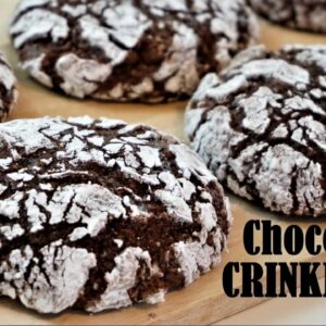Fudgy And Chewy CHOCOLATE CRINKLES