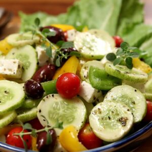 Greek Salad | Healthy & Nutritious Salad  Recipe | Divine Taste With Anushruti