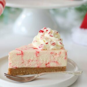 Christmas Candy Cane Cheesecake Recipe | No Bake Cheesecake